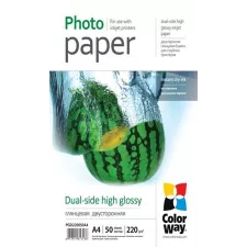 obrázek produktu COLORWAY fotopapír/ dual-side high glossy 220g/m2, A4/ 50 kusů