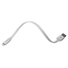 obrázek produktu ColorWay USB - Lightning kabel 25cm, plochý, bílá