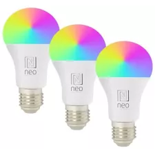obrázek produktu IMMAX NEO LITE SMART sada 3x žárovka LED E27 11W RGB+CCT barevná a bílá, stmívatelná, Wi-Fi, TUYA