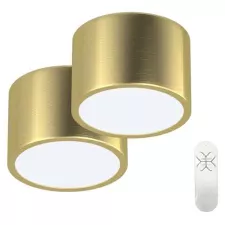 obrázek produktu IMMAX NEO sada 2x RONDATE SMART stropní svítidlo 15cm 12W zlaté Zigbee 3.0 + DO, TUYA