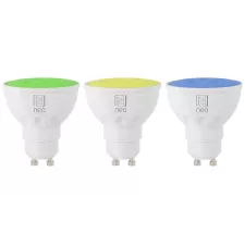 obrázek produktu IMMAX NEO SMART sada 3x žárovka LED GU10 6W RGB+CCT barevná a bílá, stmívatelná, Wi-Fi, TUYA
