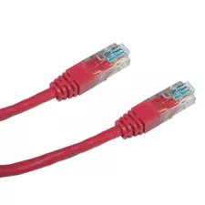 obrázek produktu DATACOM Patch cord UTP CAT5E 1m červený