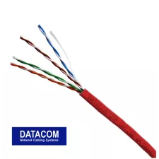 obrázek produktu DATACOM UTP Cat5e PVC kabel 305m (lanko) červený