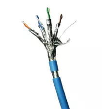 obrázek produktu DATACOM F/FTP drát CAT6A LSOH,Eca 500m cívka, plášť modrý