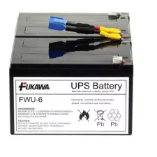 obrázek produktu FUKAWA olověná baterie FWU6 do UPS APC/ náhradní baterie za RBC6/ 24V/ 12Ah/ životnost 5 let