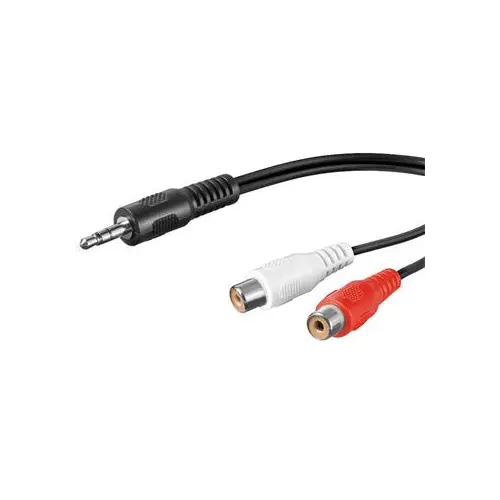obrázek produktu PremiumCord Kabel Jack 3.5mm-2xCINCH M/F 1,5m