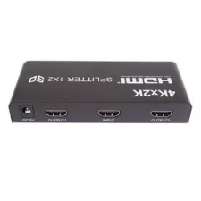 obrázek produktu PremiumCord HDMI splitter 1-2 porty kovový s napájením, 4K, FULL HD, 3D