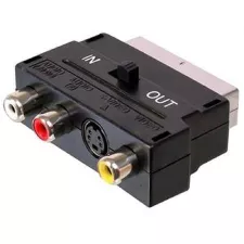 obrázek produktu PremiumCord Adapter SCART-3x cinch + S-video s přepínačem IN/OUT