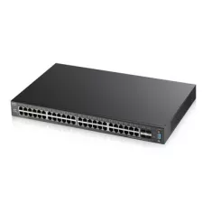 obrázek produktu Zyxel XGS2210-52, 52-port Managed Layer2+ Gigabit Ethernet switch, 48x Gigabit metal + 4x 10GbE SFP+ ports, L2 multicast