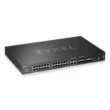obrázek produktu Zyxel XGS4600-32, 32-port Managed Layer3+ Gigabit switch, 24x Gigabit metal + 4x Gigabit dual personality (RJ45/SFP) + 4