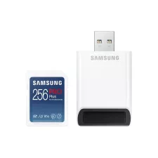 obrázek produktu Samsung paměťová karta 256GB PRO Plus SDXC CL10, U3, V30 (č/z: až 160/120MB/s) + adaptér