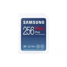 obrázek produktu Samsung paměťová karta 256GB PRO Plus SDXC CL10 U3 V30 (č/z: až 180/až 130MB/s)