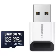obrázek produktu SAMSUNG PRO Ultimate MicroSDXC 128GB + USB Adaptér / CL10 UHS-I U3 / A2 / V30