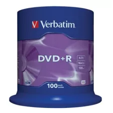 obrázek produktu VERBATIM DVD+R 4,7GB/ 16x/ 100pack/ spindle