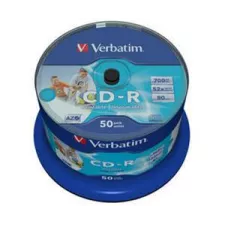 obrázek produktu VERBATIM CD-R AZO 700MB, 52x, printable, spindle 50 ks