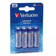 obrázek produktu VERBATIM Alkalické baterie AA,  4 PACK , LR6