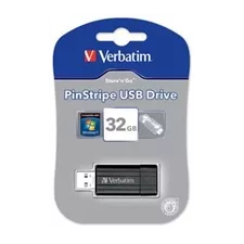 obrázek produktu VERBATIM Store \'n\' Go PinStripe 32GB USB 2.0 černá