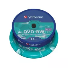 obrázek produktu VERBATIM DVD-RW SERL 4,7GB, 4x, spindle 25 ks