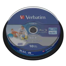 obrázek produktu VERBATIM BD-R SL DataLife 25GB, 6x, printable, spindle 10 ks