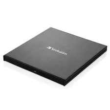obrázek produktu VERBATIM Externí CD/DVD Slimline vypalovačka USB-C černá + Nero