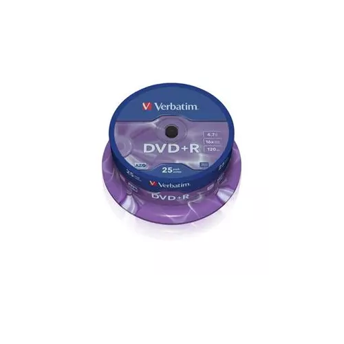 obrázek produktu VERBATIM DVD+R(25-Pack)Spindle/General Retail/16x/
