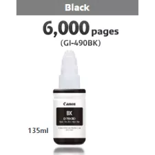 obrázek produktu Canon originální ink GI-490 Bk, 0663C001, black, 6000str., 135ml