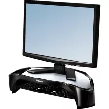 obrázek produktu Podstavec Smart Suites pod monitor, závěsná police, černý, plast, 10 kg nosnost, Fellowes, ergo