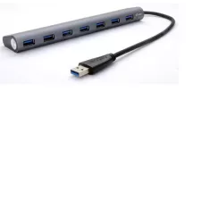 obrázek produktu i-tec USB HUB METAL/ 7 portů/ USB 3.0/ napájecí adaptér/ kovový