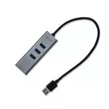 obrázek produktu i-Tec USB3.0 HUB 3port Metal + Gigabit Ethernet adaptér, 1x USB na RJ-45 
