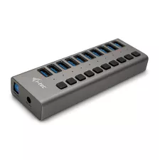 obrázek produktu i-tec USB 3.0 nabíjecí HUB 10port + Power Adapter 48 W