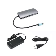 obrázek produktu i-tec USB-C Metal Nano Dock HDMI/VGA with LAN + Power Delivery 100 W + zdroj 112W