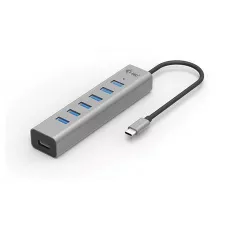 obrázek produktu i-tec USB-C nabíjecí HUB Metal/ 7 portů/ USB-A 3.2 Gen 1/ kovový