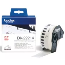 obrázek produktu Brother papírová role 12mm x 30.48m, bílá, 1 ks, DK22214, pro tiskárny štítků