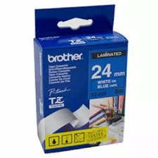 obrázek produktu Brother - TZe-555,  modrá / bílá (24mm, laminovaná)