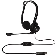 obrázek produktu Logitech Headset Stereo PC 960/ drátová sluchátka + mikrofon/ USB/ černá