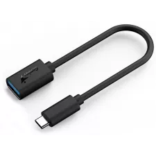 obrázek produktu Genius ACC-C2AC, Redukce, USB 3.0, USB typ C na USB typ A, 21cm, černá