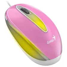 obrázek produktu Genius DX-Mini / Myš, drátová, optická, 1000DPI, 3 tlačítka, USB, RGB LED, růžová