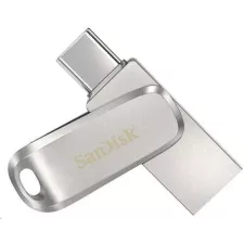 obrázek produktu SanDisk Ultra Dual Drive Luxe USB-C 64GB / USB 3.0 Typ-C /  USB 3.0 Typ-A / stříbrný