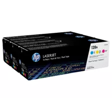 obrázek produktu HP CF371AM originální sada tonerů (3pack toner) č. 128A CMY azurový+purpurový+žlutý 1300 stran (CE321A+CE322A+CE323A, LJ color CP152
