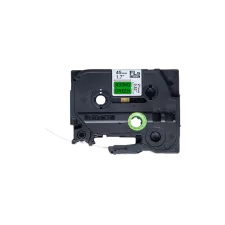 obrázek produktu FLe-7511, předřezané štítky - černá na zelené, šířka 21 mm
