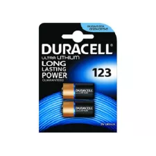 obrázek produktu Baterie lithiová, CR123A, CR23, DL123A, CR123A, Duracell, blistr, 2-pack, 42452