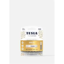 obrázek produktu TESLA GOLD+ alkalická baterie AAA (LR03, mikrotužková, blister) 4 ks
