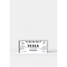 obrázek produktu TESLA SILVER+ alkalická baterie AA (LR06, tužková, fólie) 24 ks