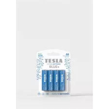 obrázek produktu Tesla AA BLUE+ zinkouhlíková, 4 ks, ND, (R06, tužková, blister)