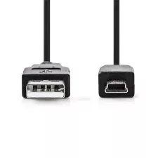 obrázek produktu Nedis CCGB60300BK20 - USB 2.0 kabel | A Zástrčka - Mini 5-Pin Zástrčka | 2 m | Černá barva