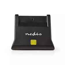 obrázek produktu NEDIS čtečka čipových karet CRDRU2SM3BK/ Smart Card ID-1/ eObčanka/ standardní biometrické čipy/ USB 2.0/ černá