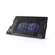obrázek produktu NEDIS stojan na notebook/ univerzální/ pro notebooky do 18\"/ 2x ventilátor 140 mm/ USB/ plast-kov/ černý