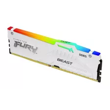 obrázek produktu Kingston FURY Beast White/DDR5/16GB/5200MHz/CL40/1x16GB/RGB/White