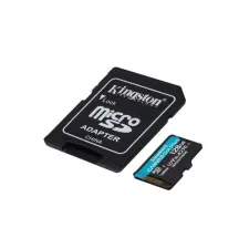 obrázek produktu KINGSTON 128GB microSDHC Canvas Go! Plus 170R/100W U3 UHS-I V30 Card + SD Adapter