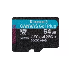 obrázek produktu KINGSTON 64GB microSDHC Canvas Go! PLus 170R/100W U3 UHS-I V30 Card bez adapteru